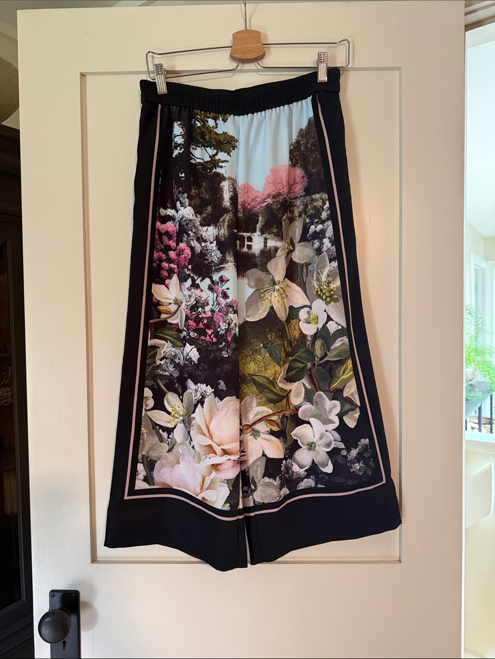 Ted Baker Culotte Pants with Pink & Cream Floral Print